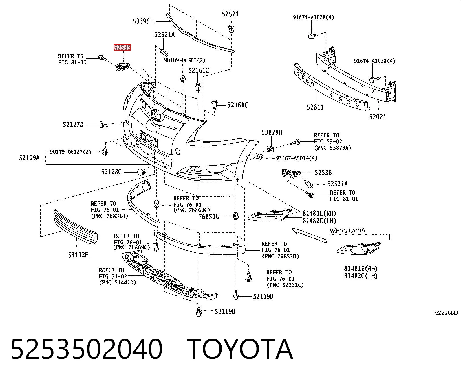 5253502040 Toyota