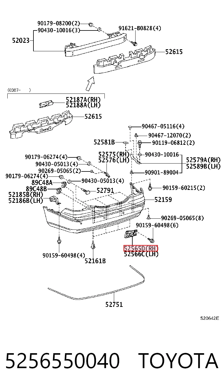 5256550040 Toyota