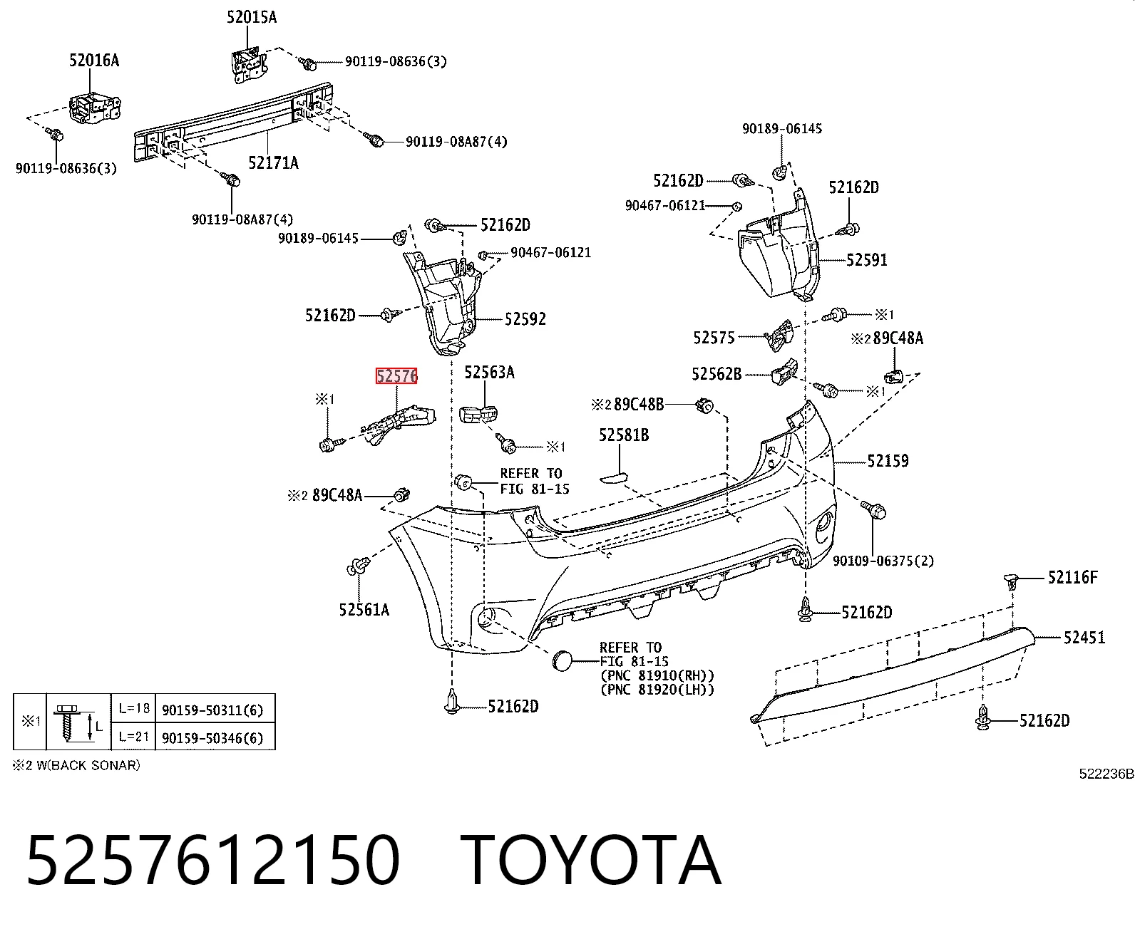 5257612150 Toyota