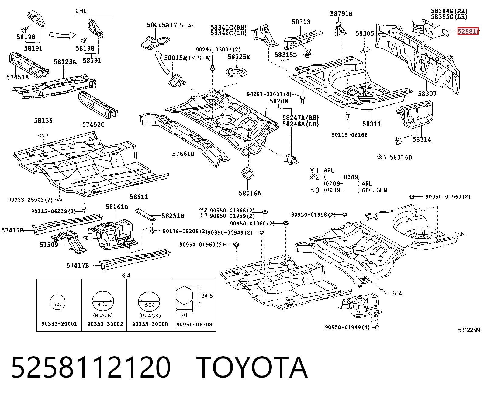 5258112120 Toyota
