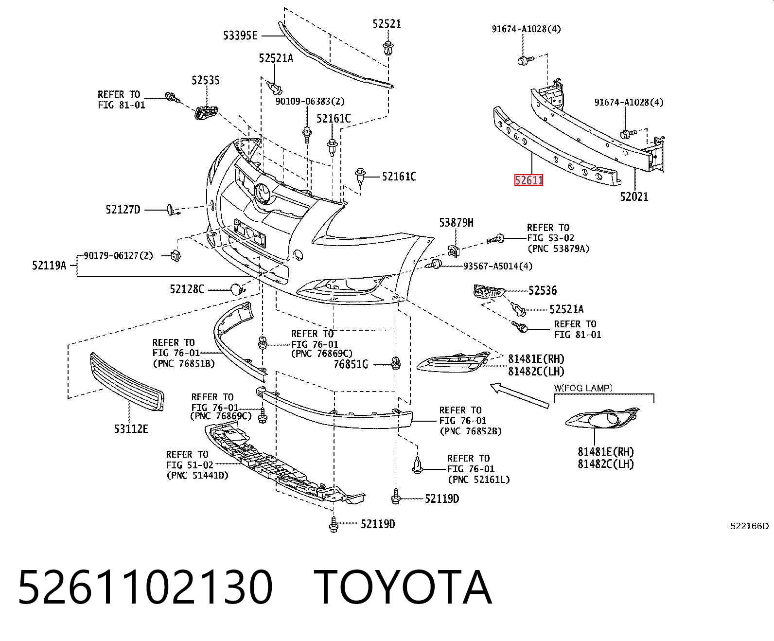 5261102130 Toyota