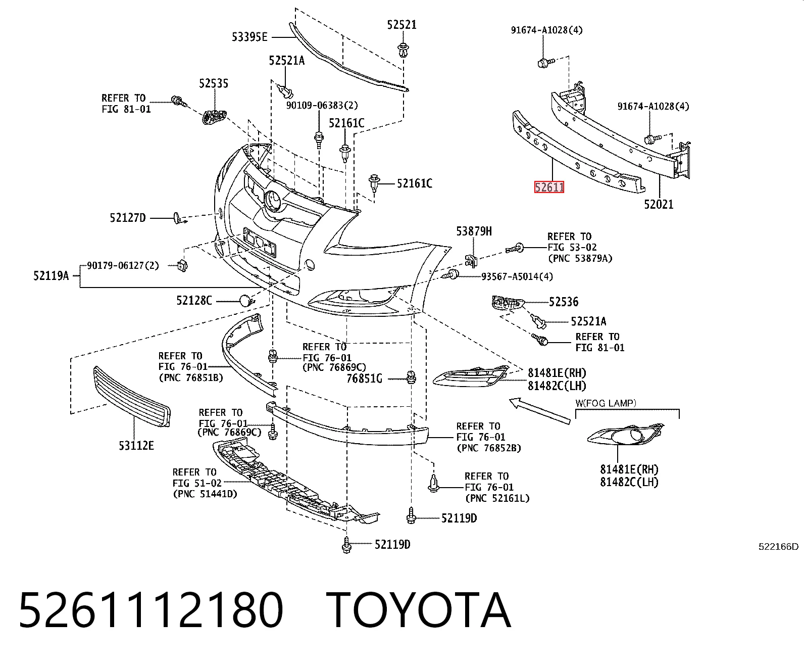 5261112180 Toyota