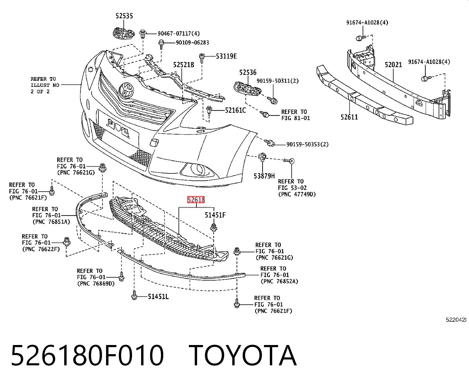 526180F010 Toyota