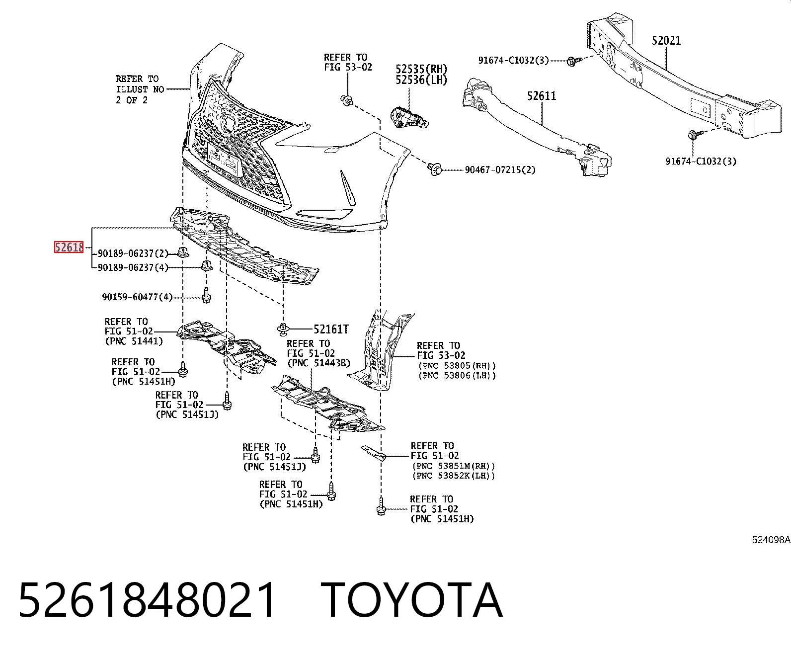 5261848021 Toyota