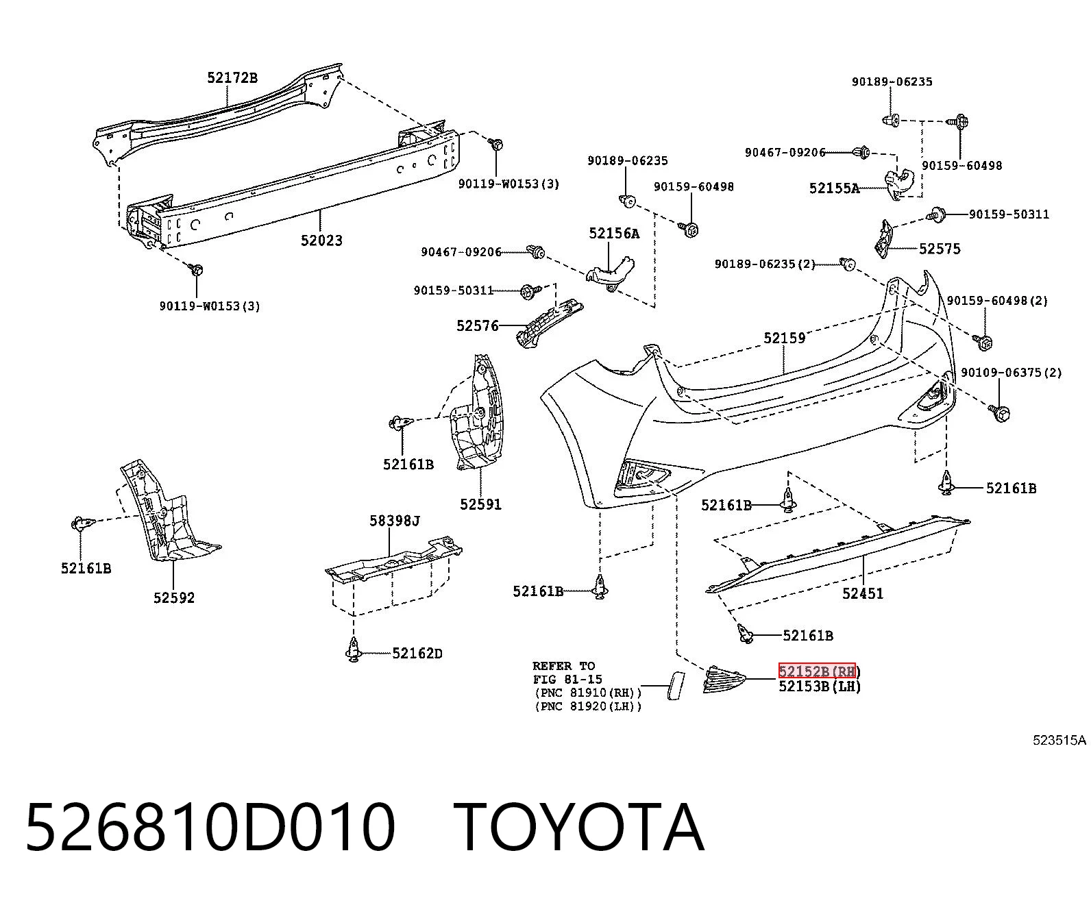 526810D010 Toyota 