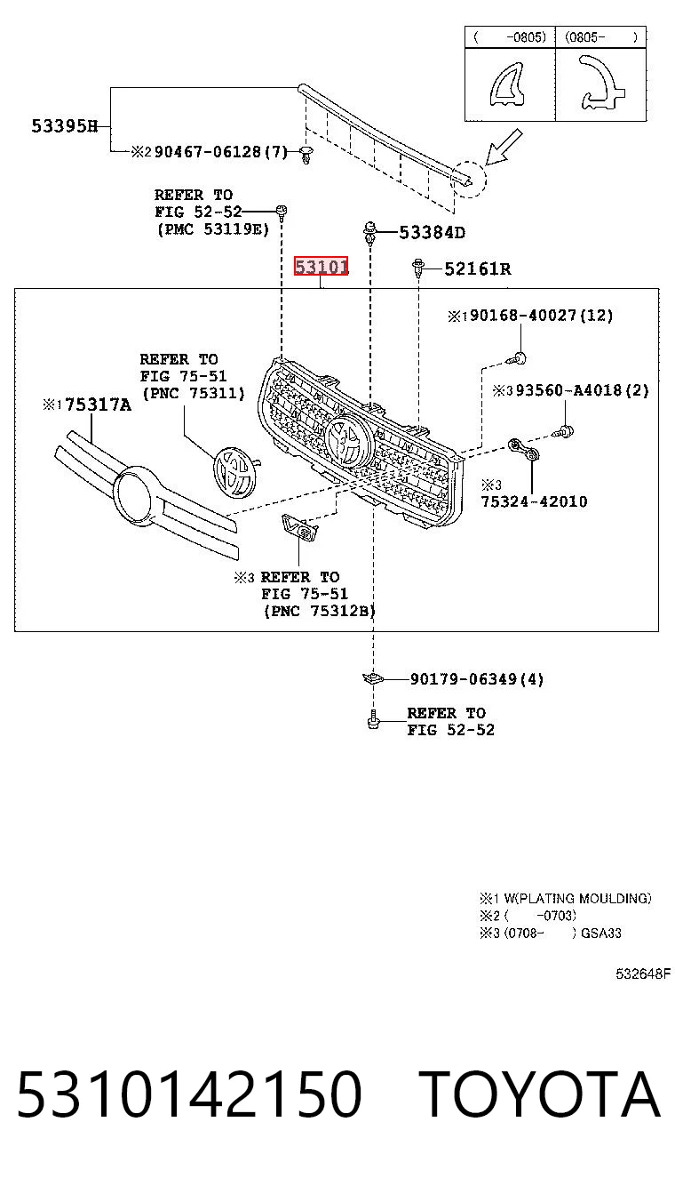 5310142150 Toyota Calandra