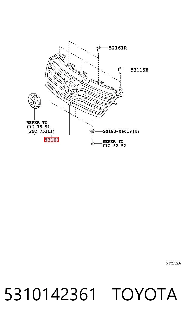 5310142361 Toyota