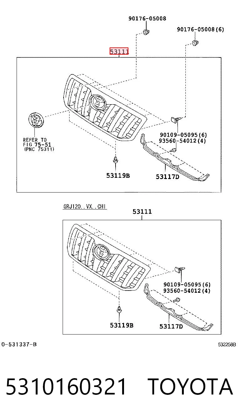 5310160321 Toyota