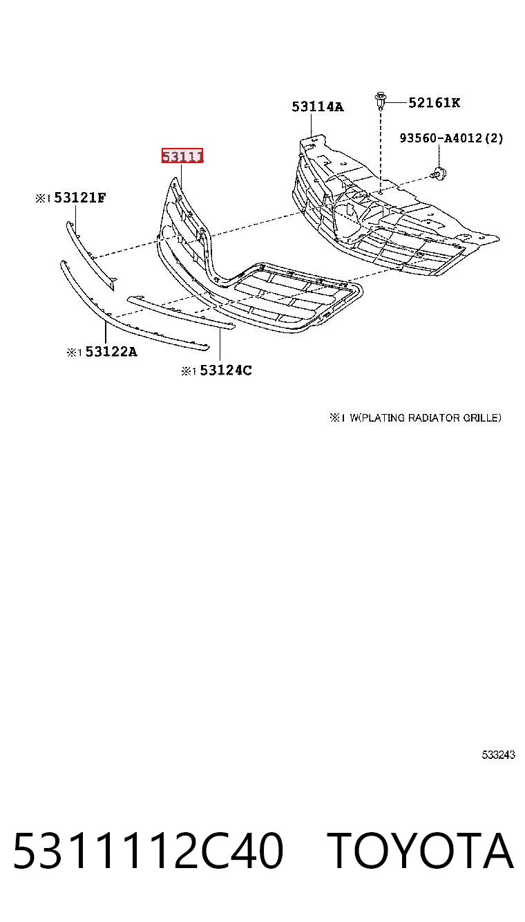 5311112C40 Toyota