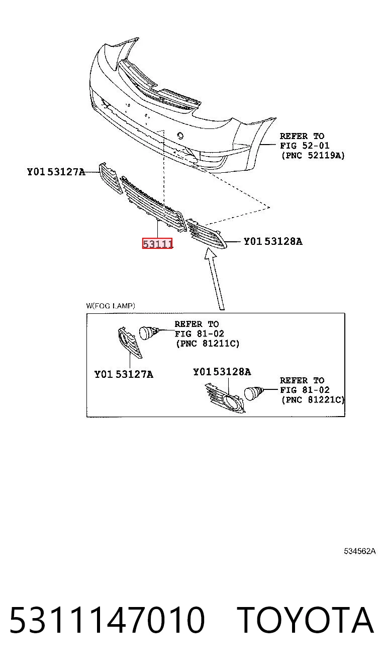 Rejilla delantera Toyota Prius hatchback (NHW20) (2003 - 2009) precio, desde 36,69 EUR