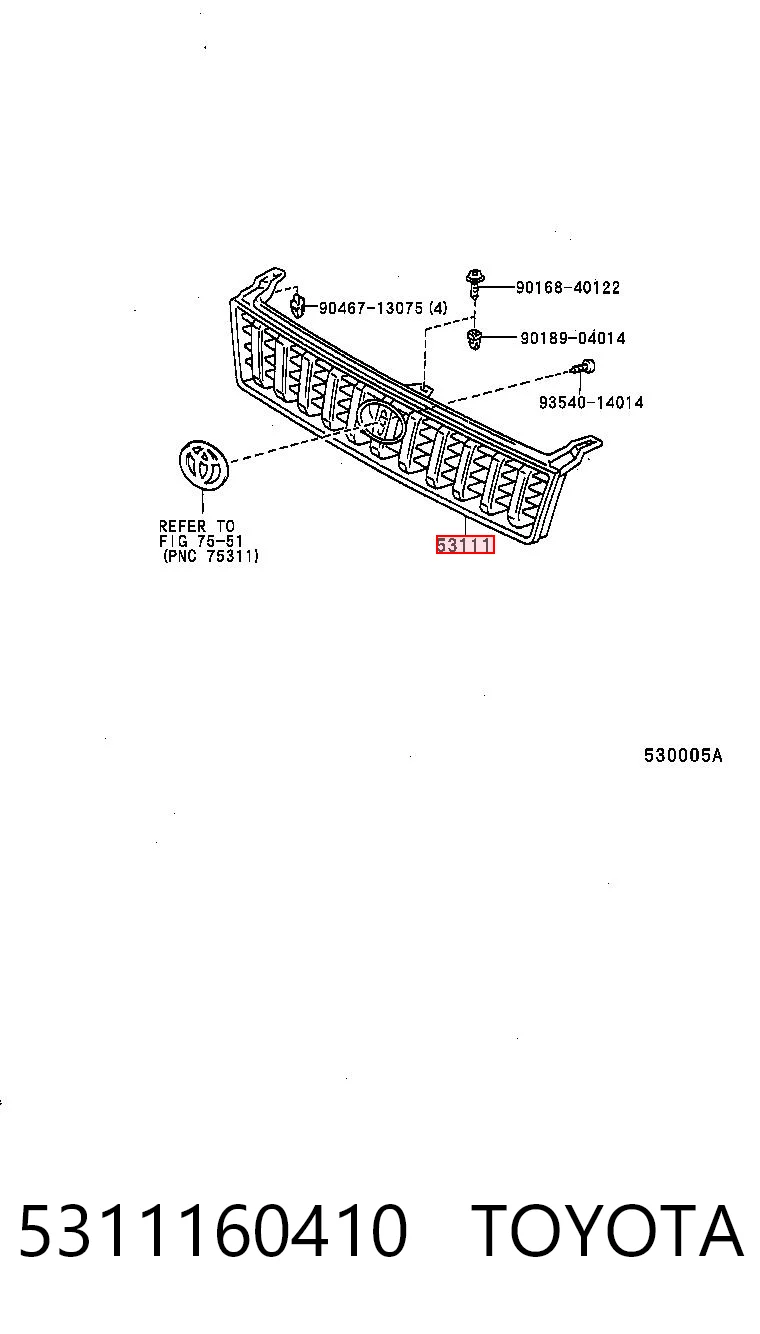 5311160410 Toyota