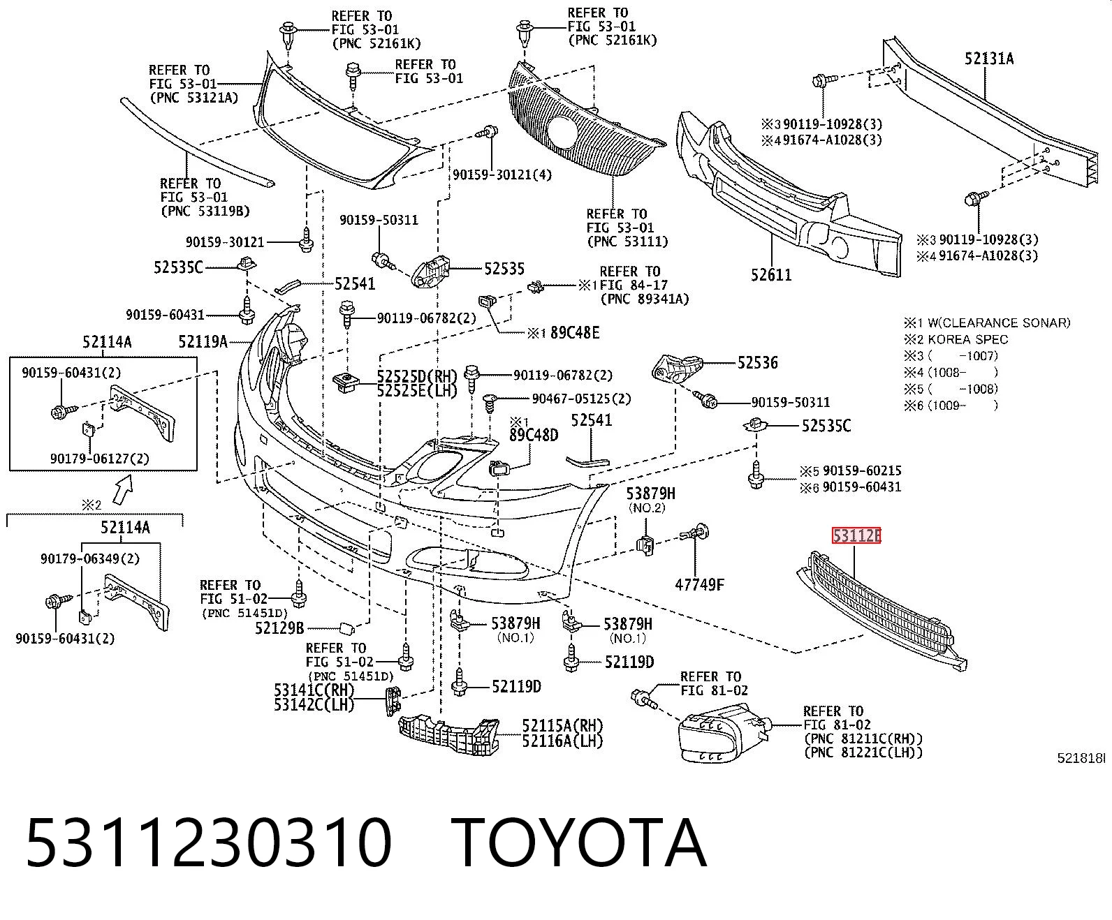 5311230310 Toyota
