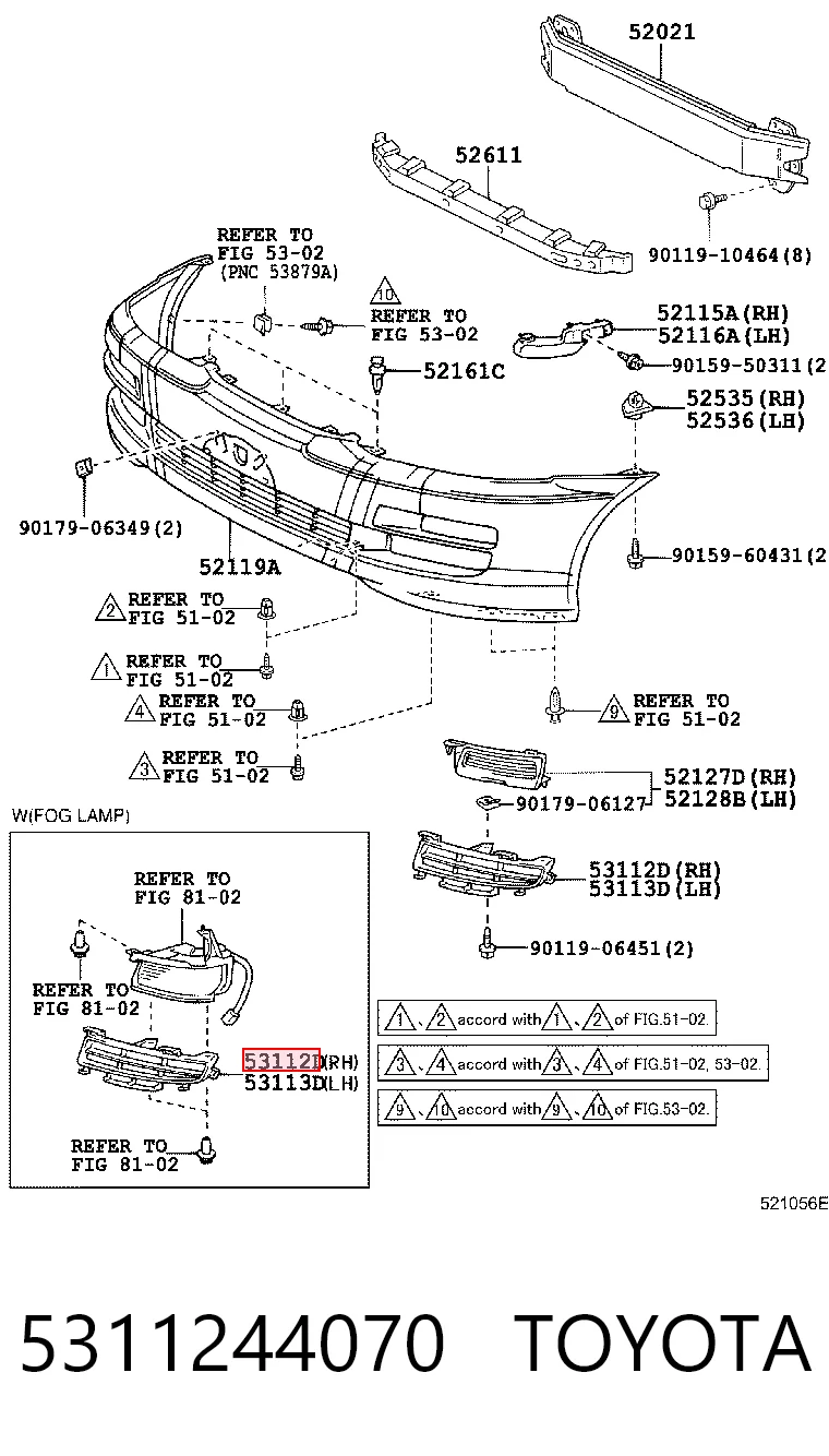 5311244070 Toyota