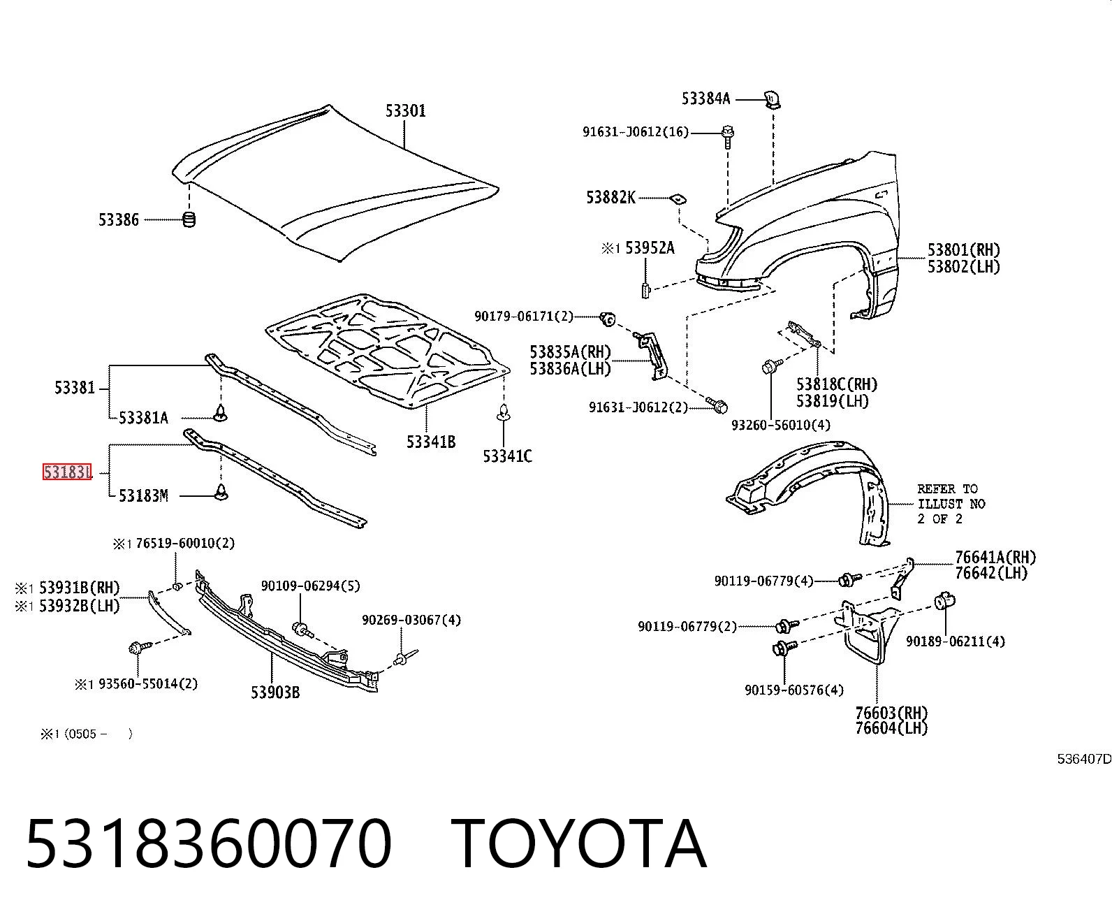 5318360070 Toyota