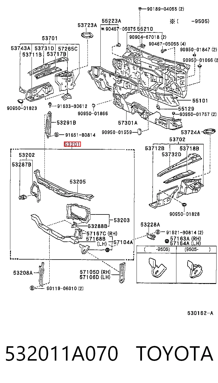 Panel de soporte del radiador y montaje de faros Toyota Corolla liftback (E10) (1992 - 1997) precio, desde 110,59 EUR