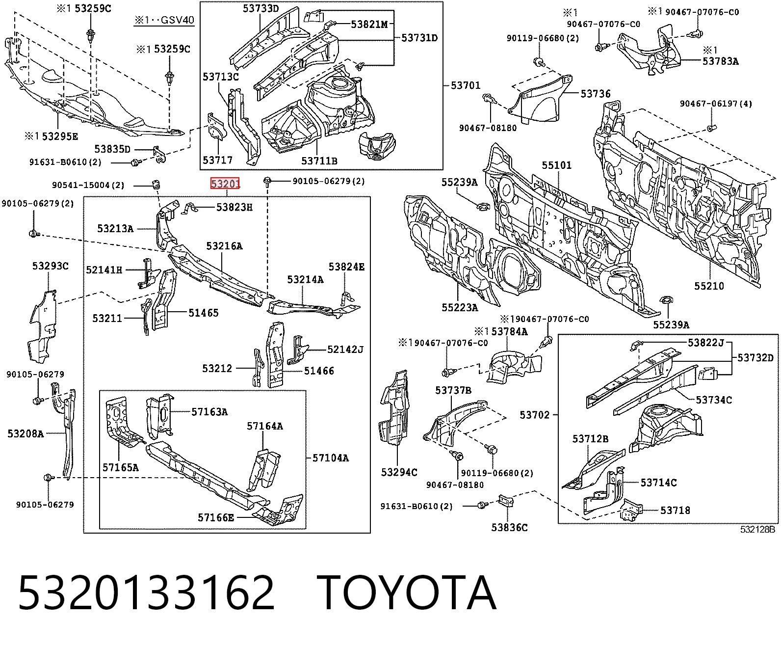 5320133162 Toyota