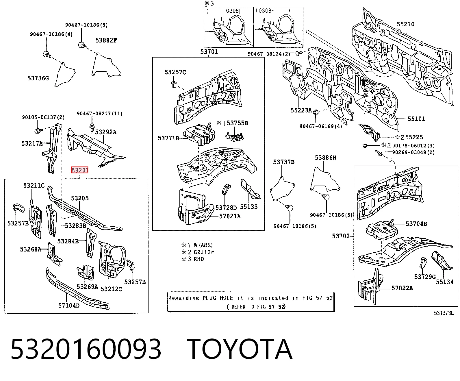 Comprar Panel de soporte del radiador y montaje de faros Toyota Land Cruiser  J12 a bajo precio