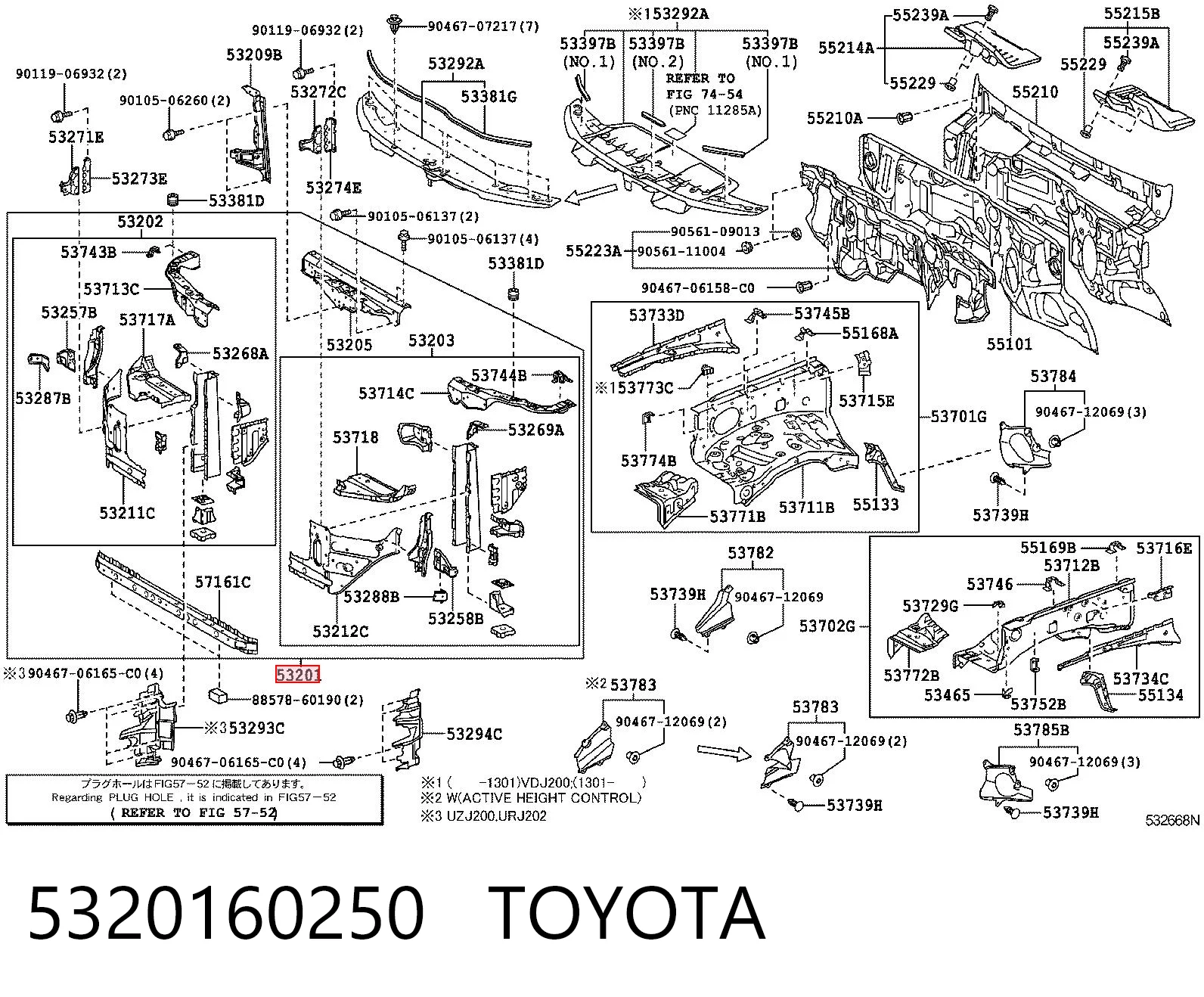 5320160250 Toyota
