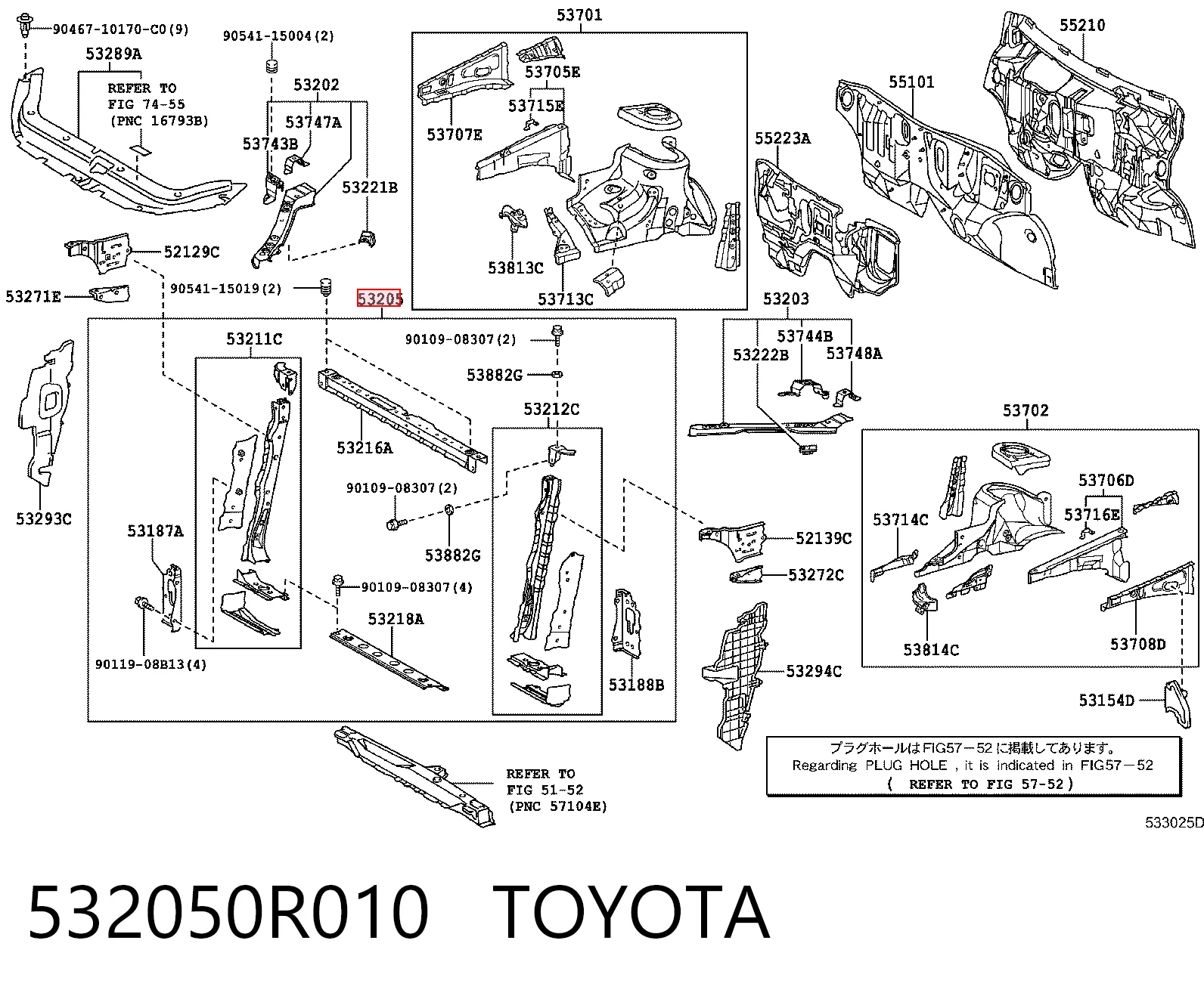 Soporte de radiador  Toyota RAV4 III