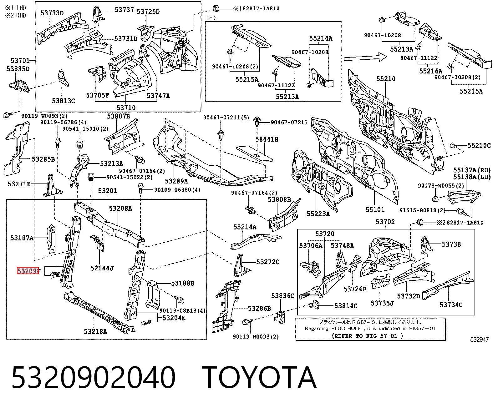 5320902040 Toyota