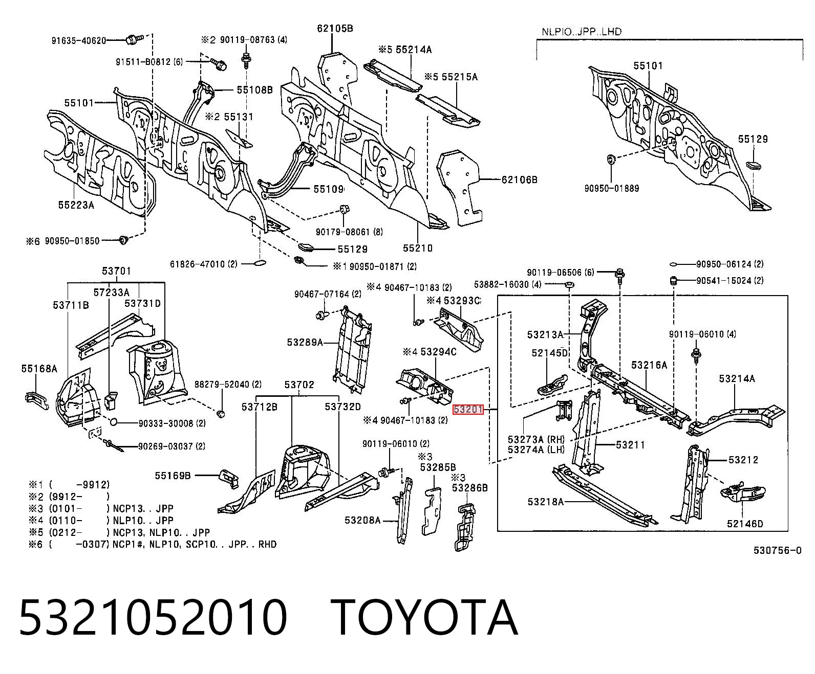 Soporte de radiador  Toyota Yaris  desde 102,28 €