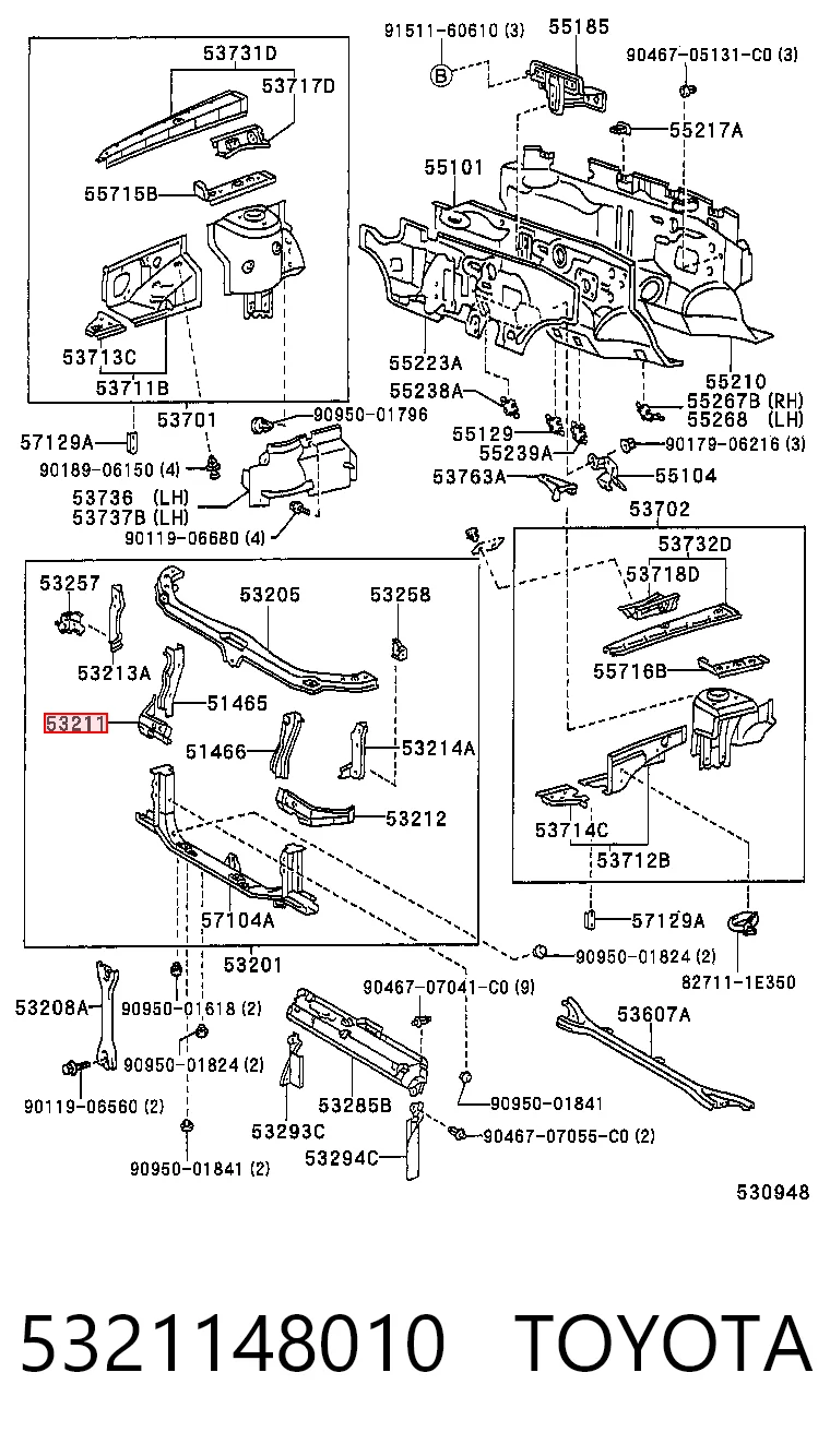 5321148010 Toyota
