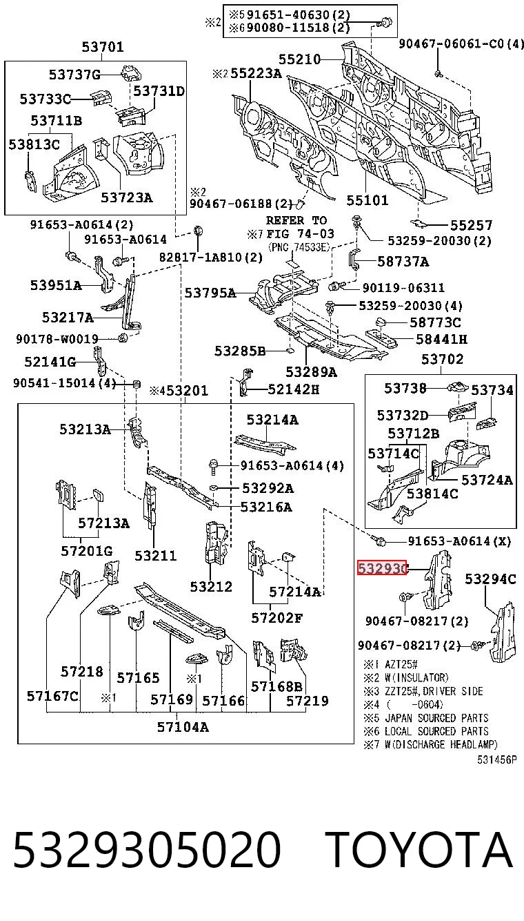 5329305020 Toyota