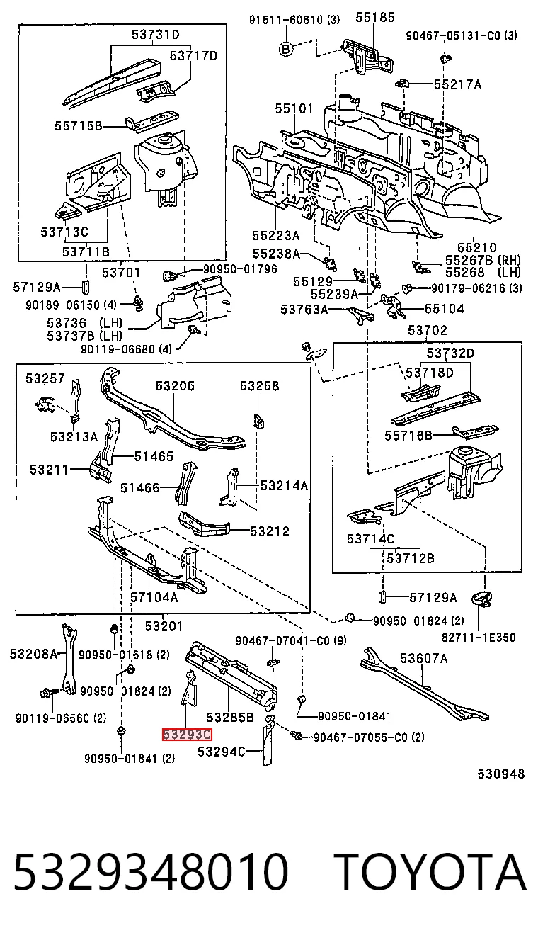 5329348010 Toyota
