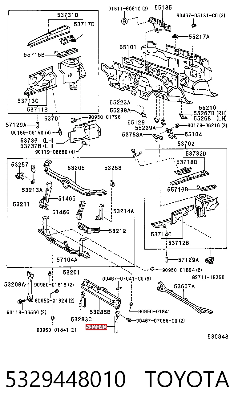 5329448010 Toyota