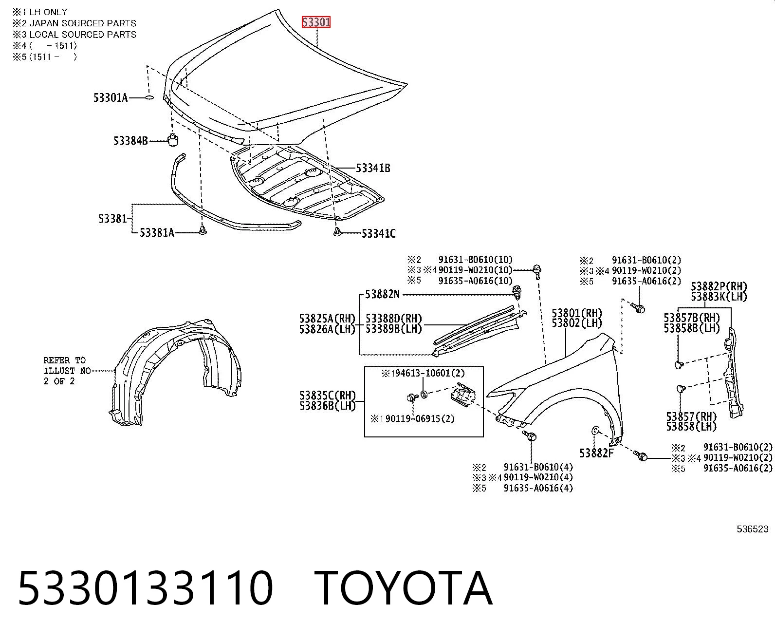 5330133110 Toyota