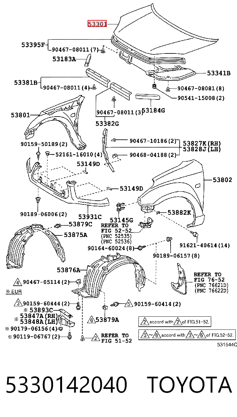 5330142040 Toyota