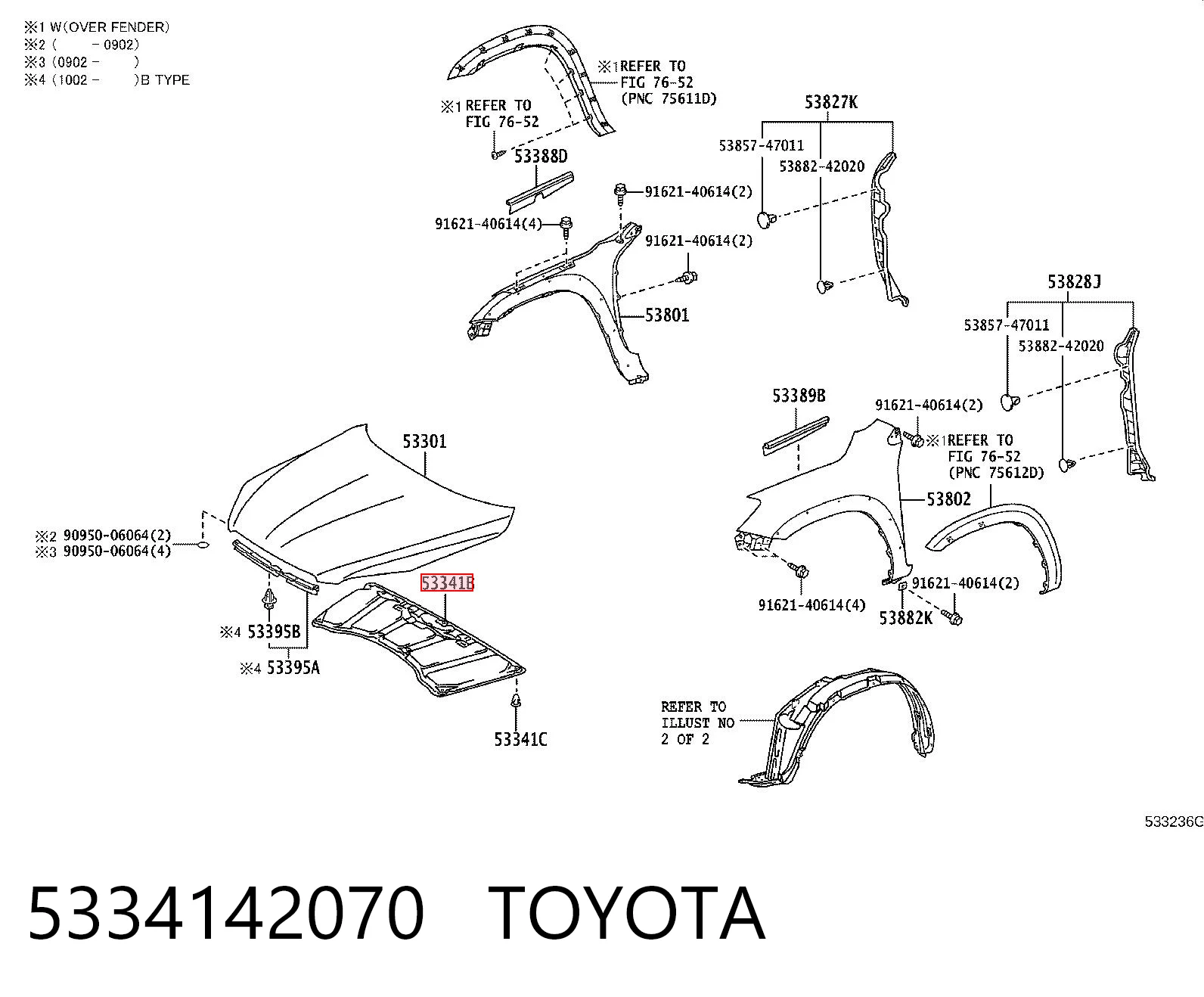 5334142070 Toyota