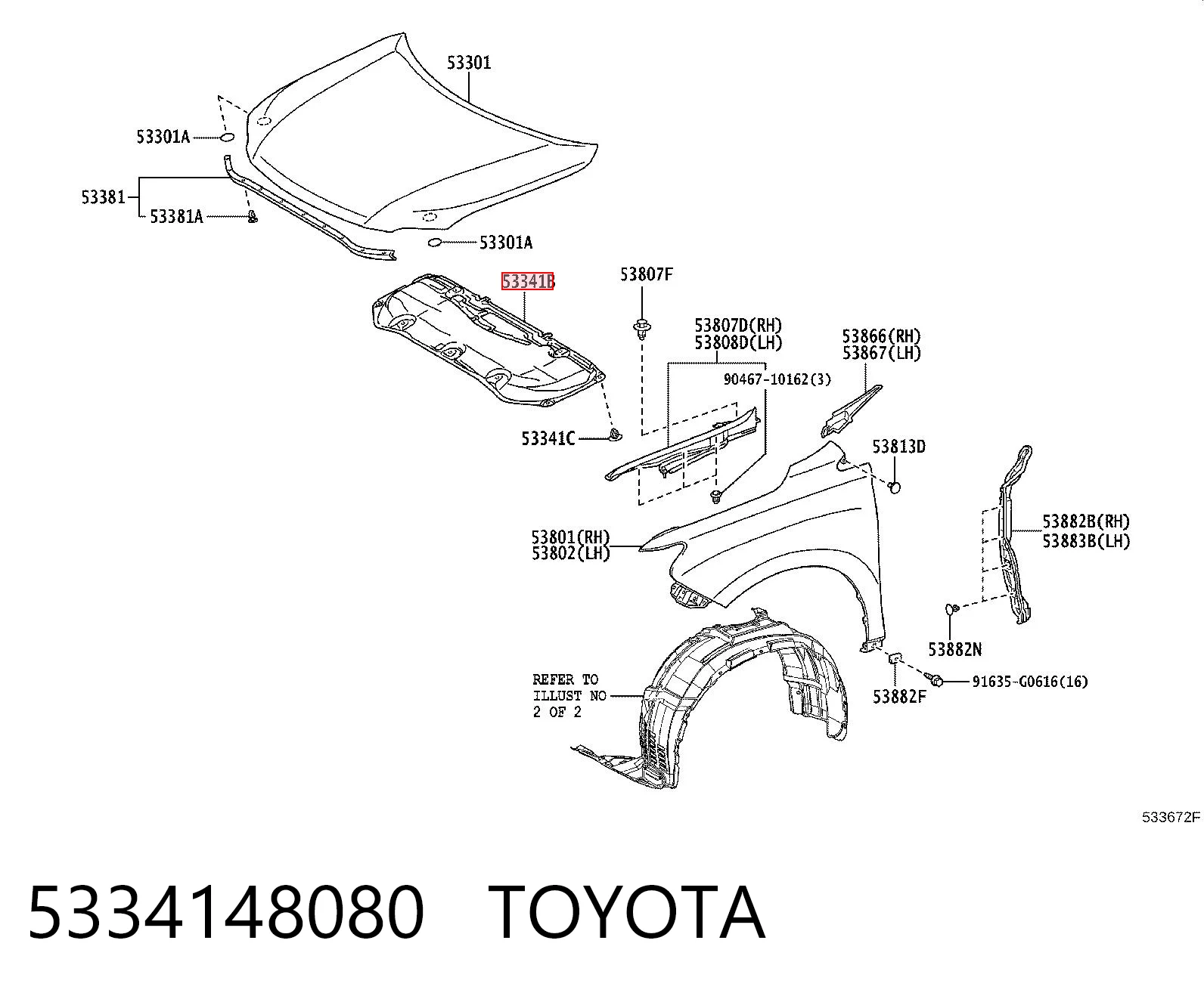 5334148080 Toyota