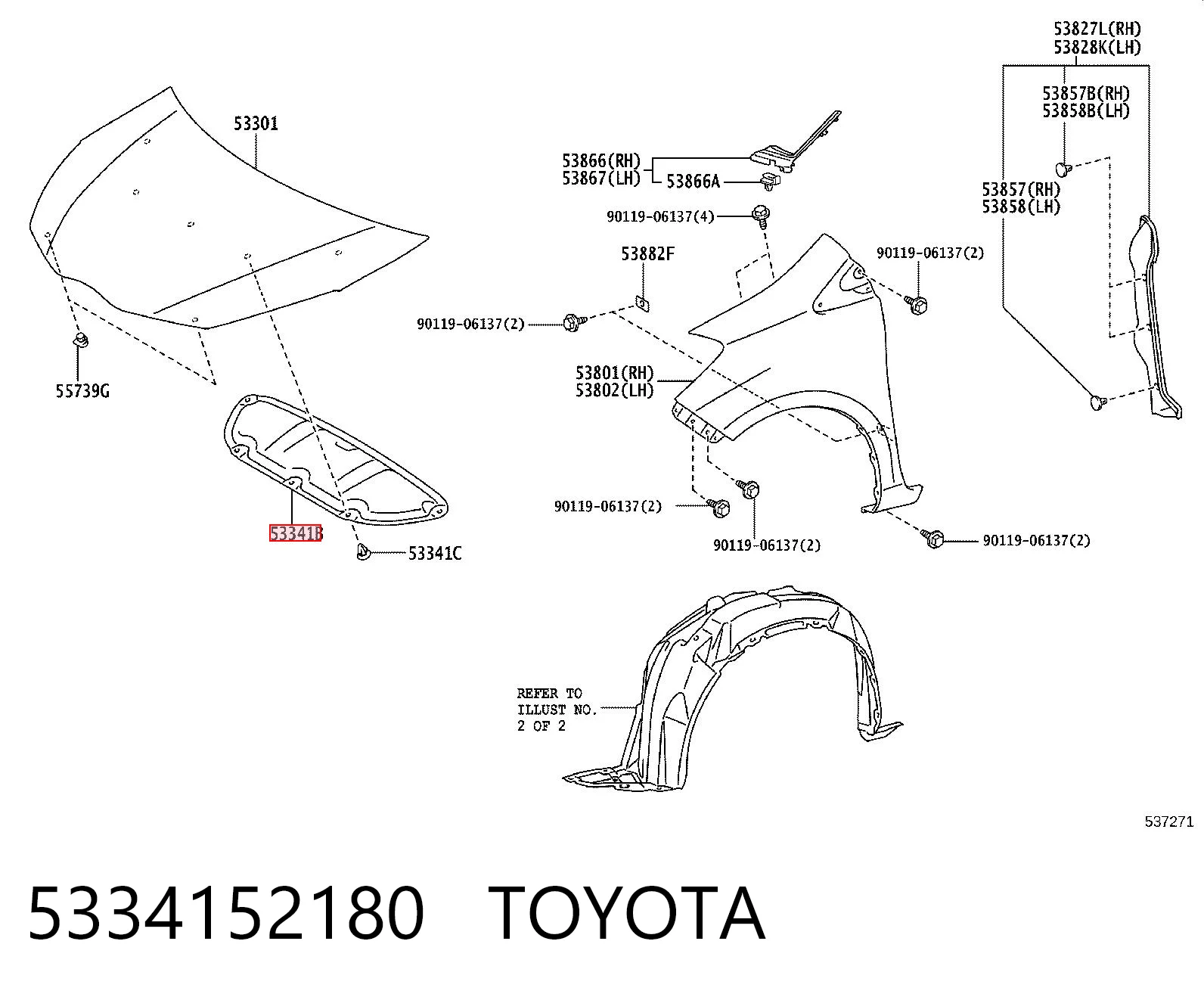 5334152180 Toyota