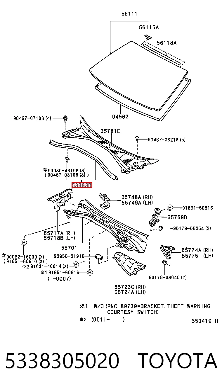 5338305020 Toyota