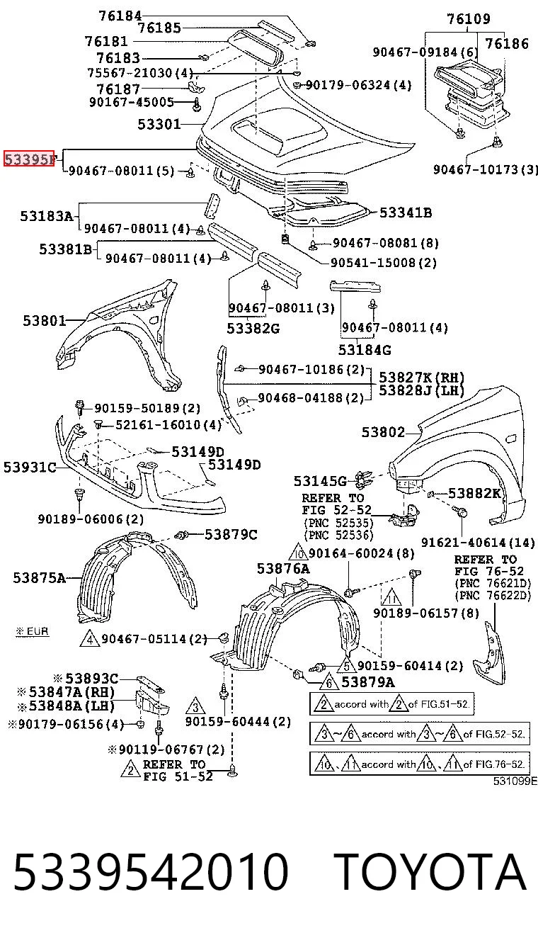 5339542010 Toyota