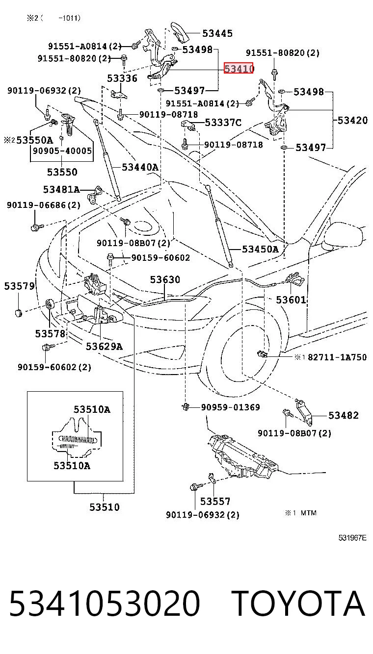 5341053020 Toyota