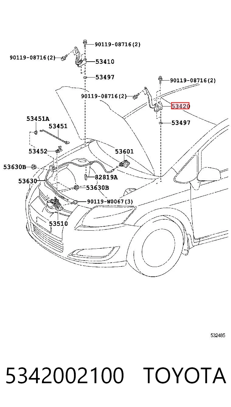 5342002100 Toyota