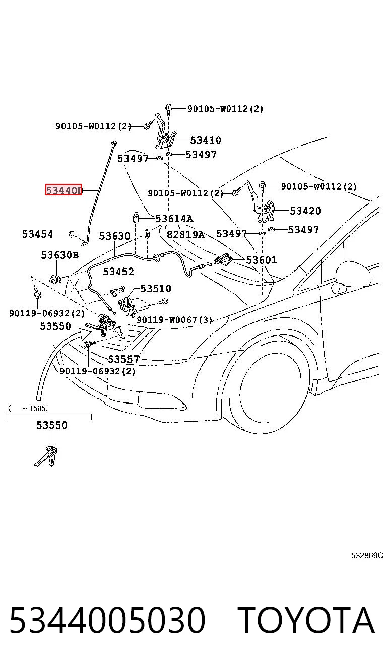 5344005030 Toyota