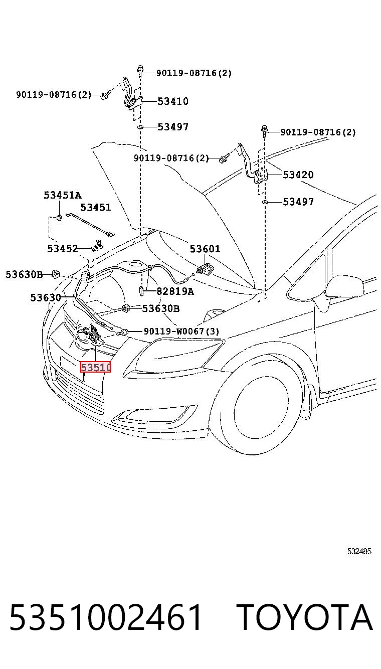 5351002461 Toyota