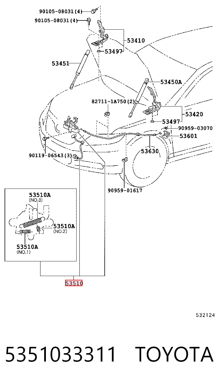 5351033311 Toyota