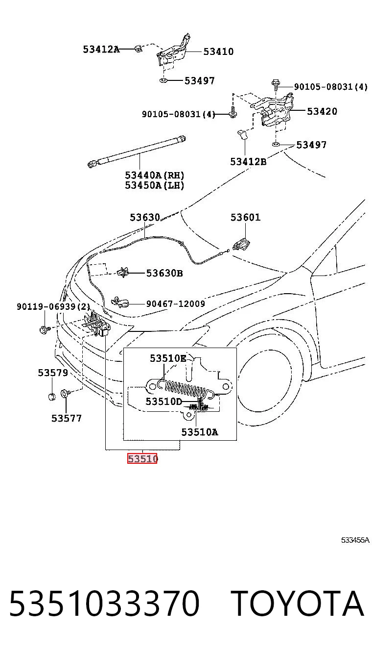 5351033370 Toyota