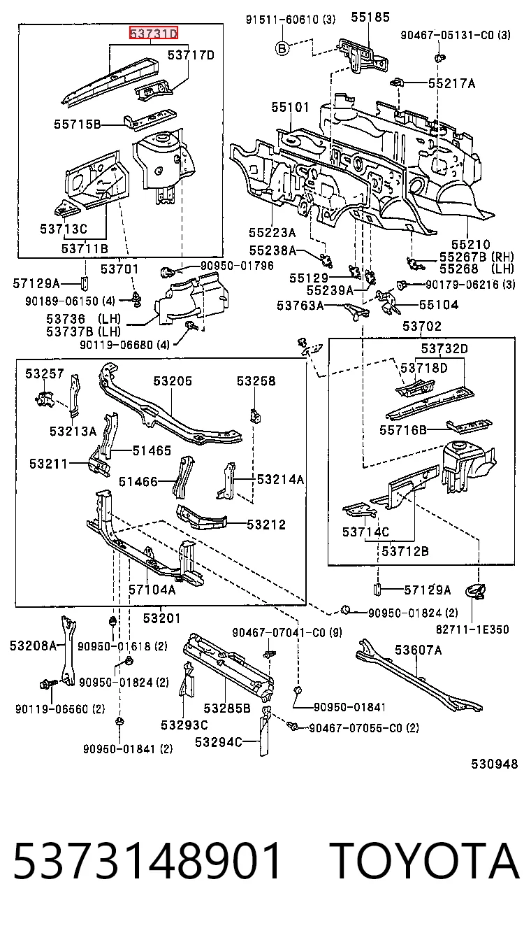 5373148901 Toyota