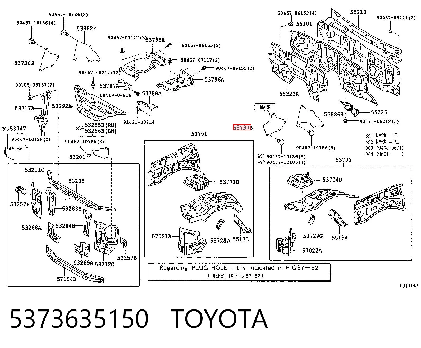 5373635150 Toyota