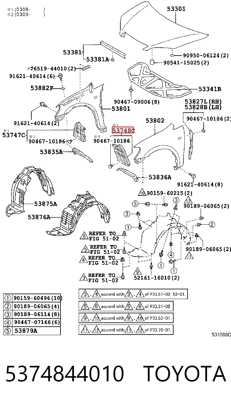 5374844010 Toyota