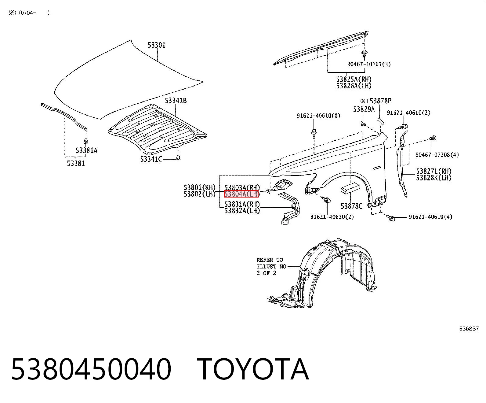 5380450040 Toyota