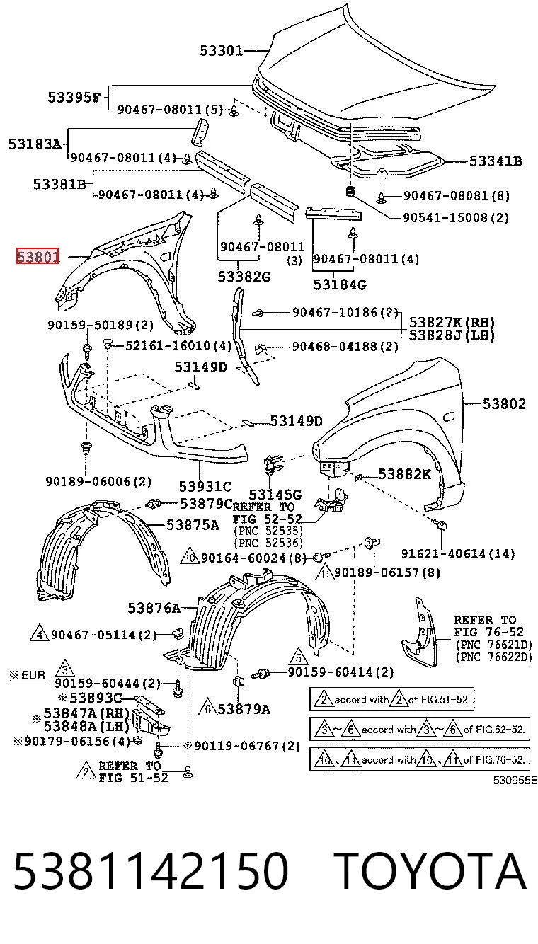 5381142150 Toyota