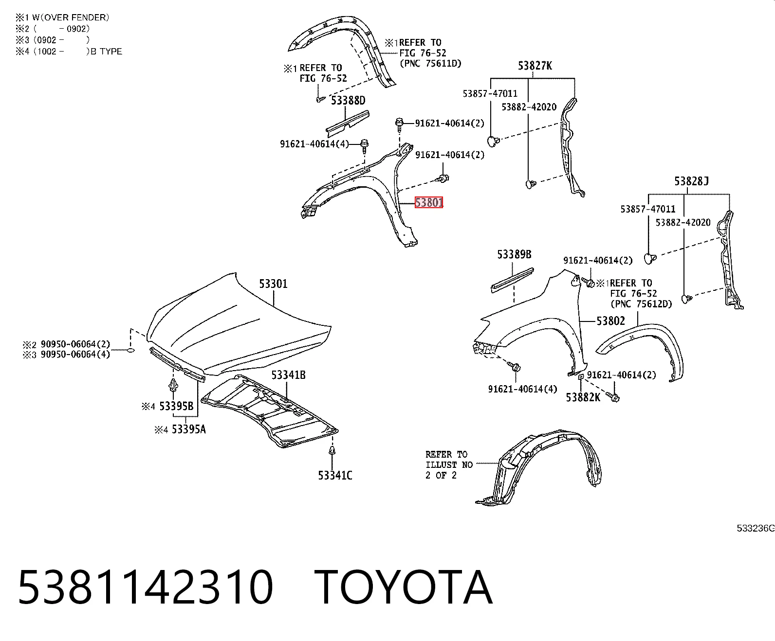 5381142310 Toyota