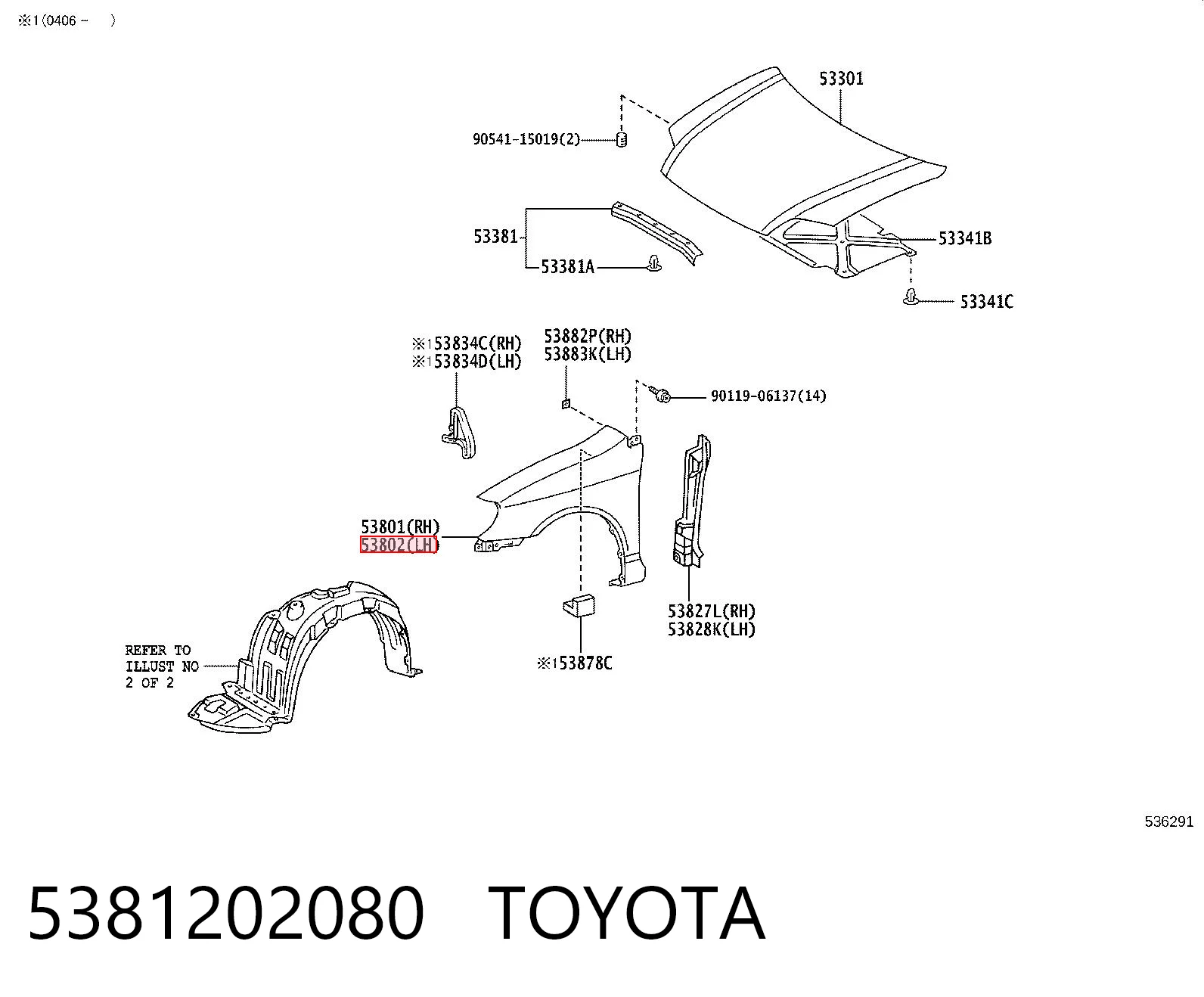 5381202080 Toyota