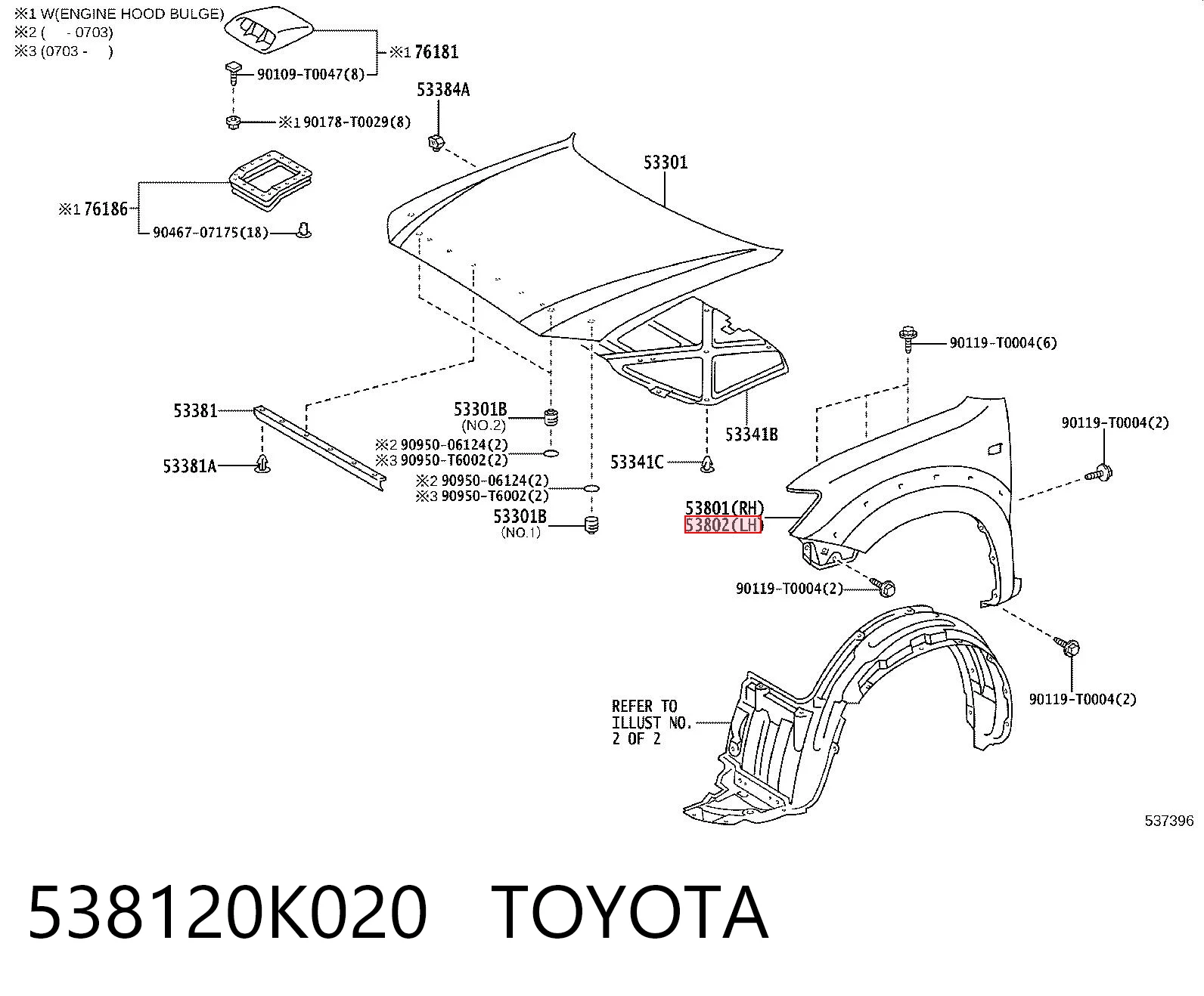538120K020 Toyota